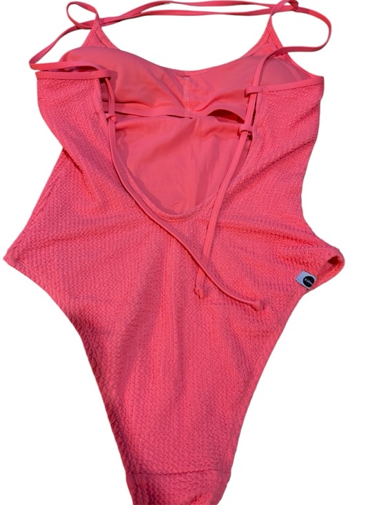 Other - Women's Pink One-Piece Swimsuit with Adjustable Straps